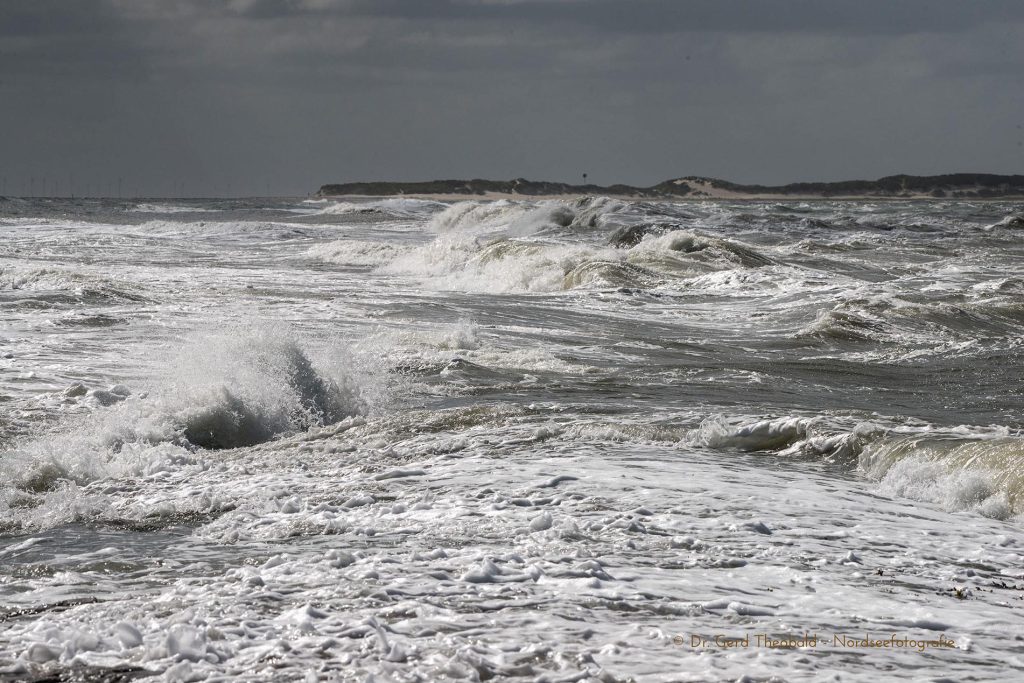 Nordseefoto von Brandung an der Buhne H zwischen Wangerooge und Spiekeroog