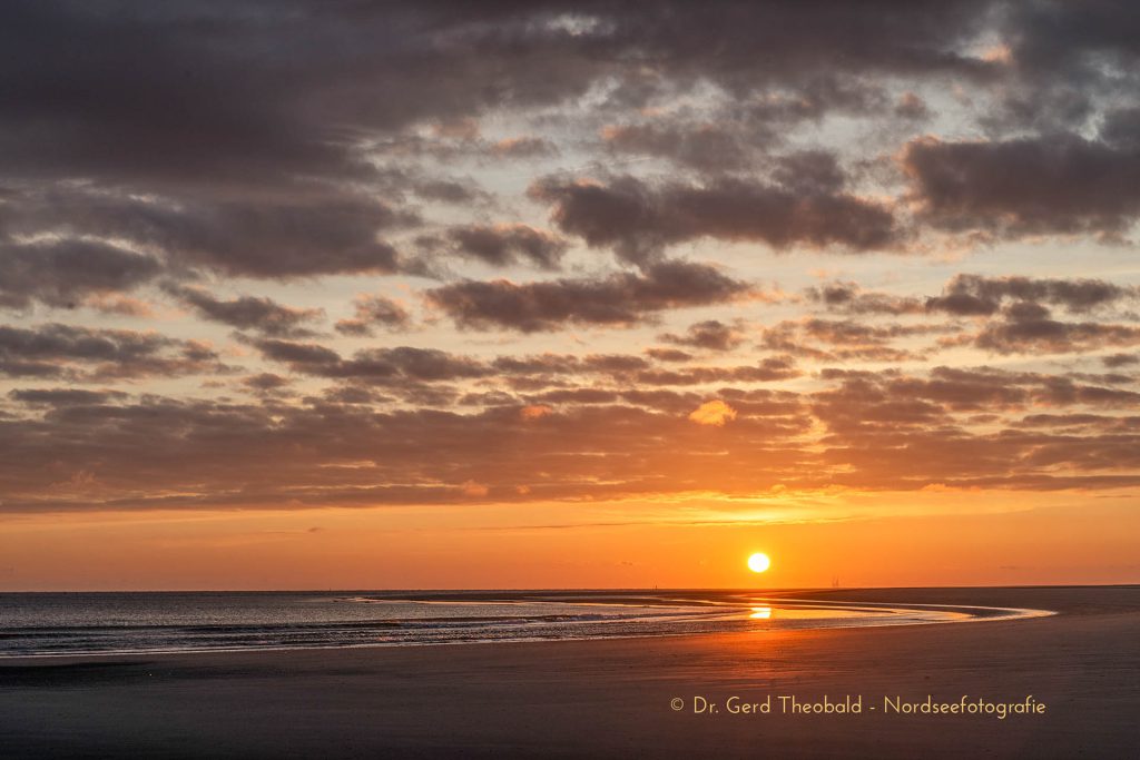 Sonnenuntergang auf Borkum